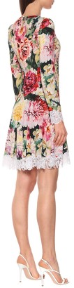 Dolce & Gabbana Floral crepe dress