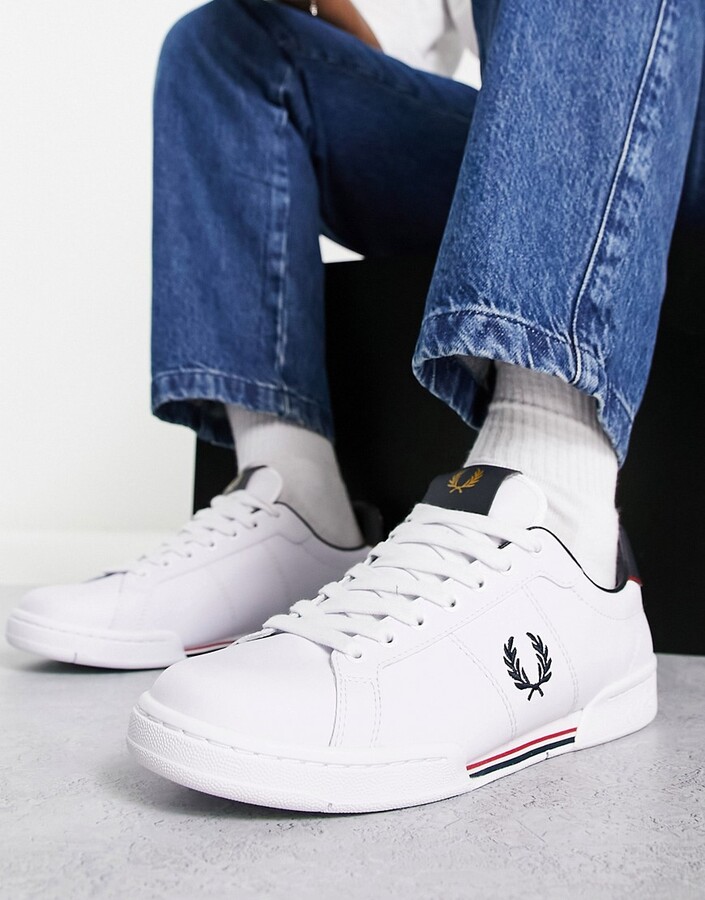 Fred Perry - Lottie leather sneakers in white