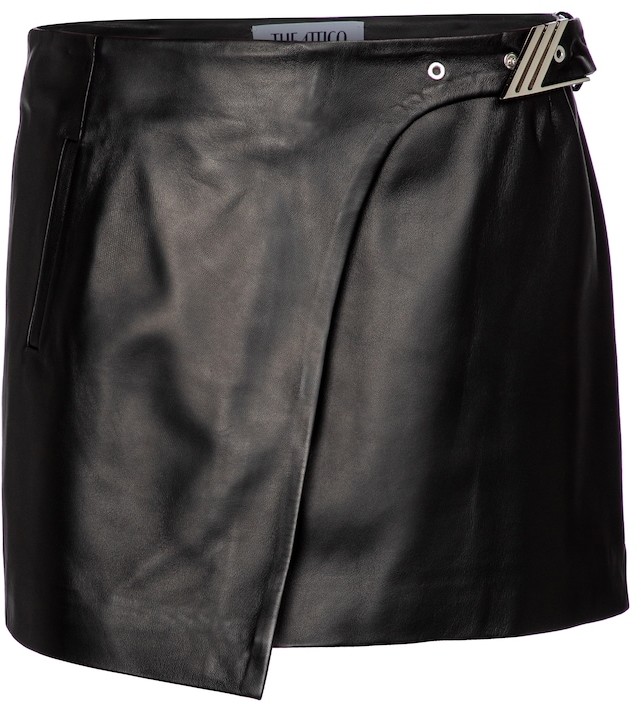 ATTICO Leather miniskirt - ShopStyle