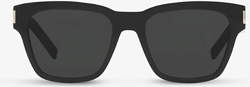 Saint Laurent Womens Black Sl560 Acetate Square-Frame Sunglasses