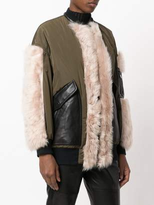 Drome faux-fur appliqué jacket