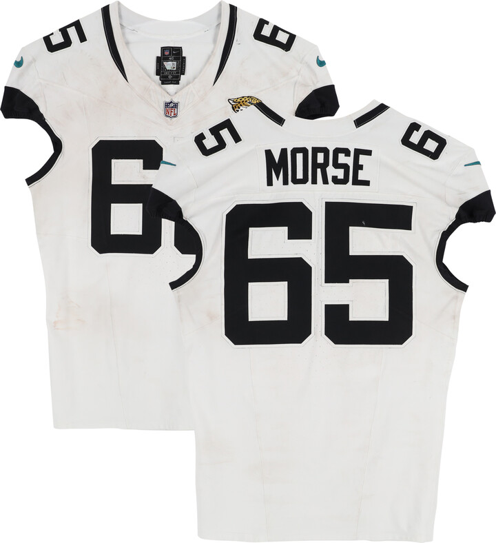 Fanatics Authentic Mitch Morse Jacksonville Jaguars Game-Used #65 White Nike Jersey vs. Tennessee Titans on December 8, 2024