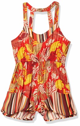 MinkPink Women's Monsoon Leaves Cover up Playsuit