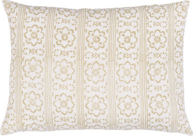 Jacaranda Sunda Linen Lumbar Rectangular Pillow Cover & Insert