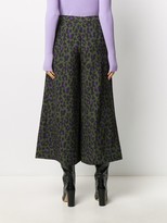 Thumbnail for your product : Boutique Moschino Pleated Leopard Print Skirt