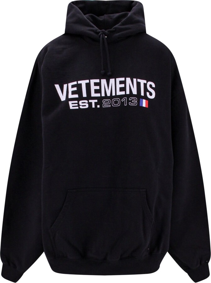 Vetements Polizei print hoodie - ShopStyle