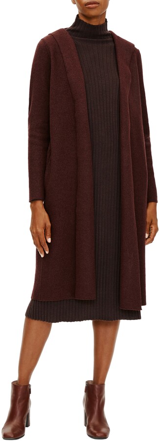 eileen fisher lightweight boiled wool jacket