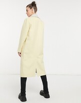 Thumbnail for your product : Helene Berman long Ruth double sided coat in yellow