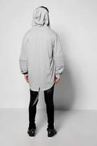 Thumbnail for your product : boohoo Longline Fishtail Biker Hoodie