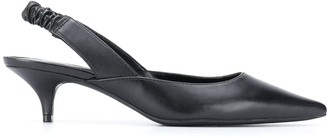 michael kors slingback kitten heels