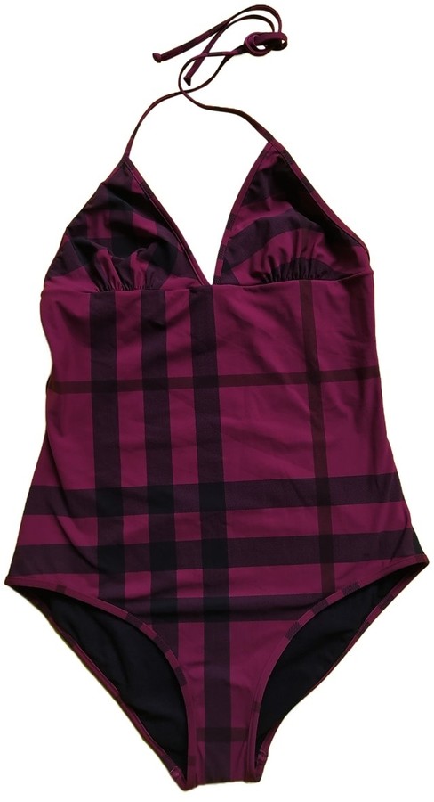 burberry swimsuit purple