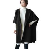 Thumbnail for your product : HHmei Women's Coats and Jackets Plus, Women Loose Batwing Wool Poncho Winter Warm Coat Jacket Cloak Cape Parka Outwear, Plus Size lab Coats for Women 17x-Down Alternative Outerwear Coats