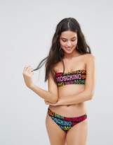 Thumbnail for your product : Moschino Logo Bandeau Bikini Set