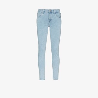 J Brand Blue Sophia Mid-Rise Skinny Jeans