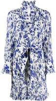 Thumbnail for your product : Tory Burch Deneuve floral print shirt dress