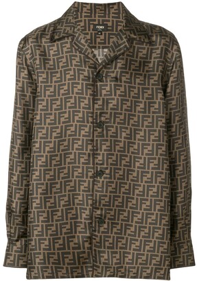 fendi all over print shirt