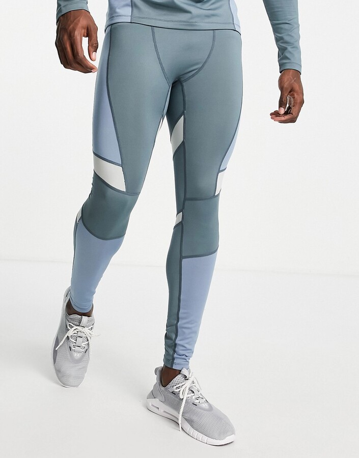 ASOS 4505 running tights with contrast panels - ShopStyle Activewear Pants