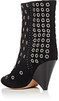 Thumbnail for your product : Isabel Marant Women's Grommet-Embellished Suede Ankle Booties