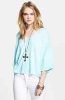 Thumbnail for your product : Free People 'Kim's' Oversized Linen Blend Tee