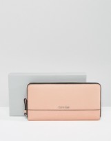 Thumbnail for your product : Calvin Klein Leather Large Zip Around Wallet