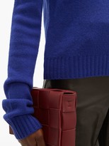 Thumbnail for your product : Bottega Veneta Exaggerated-sleeve Cashmere-blend Sweater - Blue