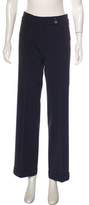 Thumbnail for your product : Rene Lezard Wool Mid-Rise Pants