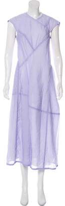 Victoria Beckham Asymmetrical Cap Sleeve Maxi Dress w/ Tags