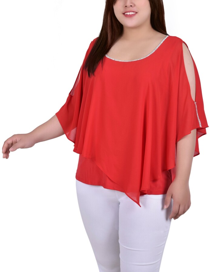 Storm Island Plain Ladies Poncho Plus Size Batwing Sleeves Tassels Knitted Winter Wear Tunic