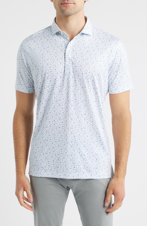 johnnie-O Cabana Bar Performance Jersey Polo