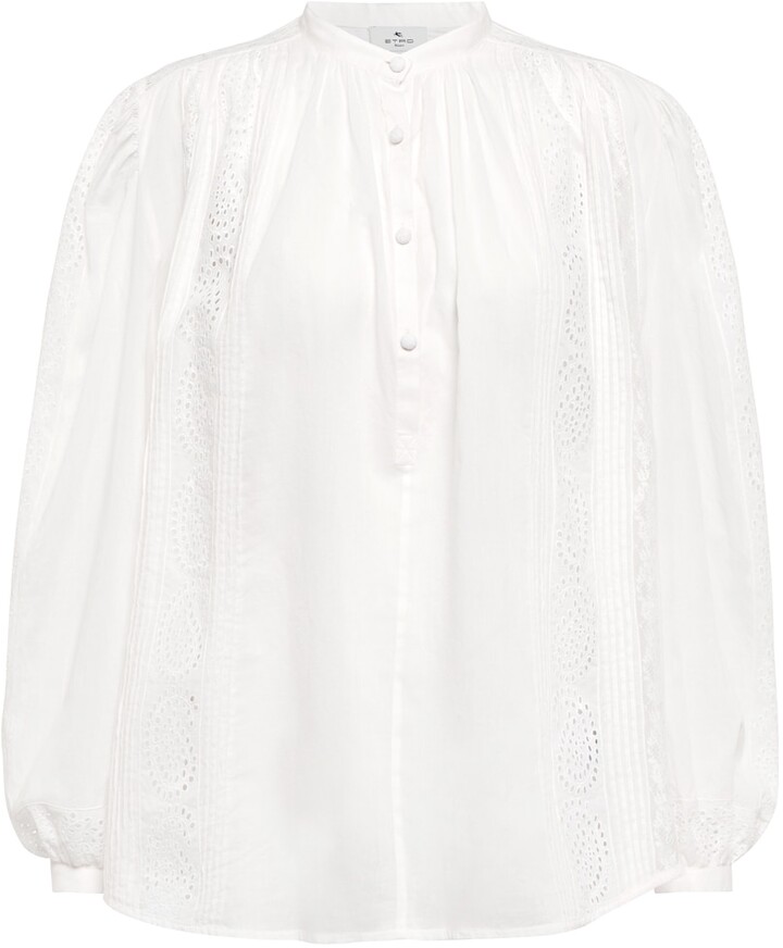 Broderie Anglaise Cotton Blouse | Shop the world's largest 
