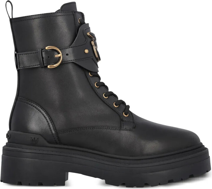 Pinko Mia leather combat boots