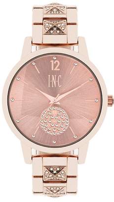 INC International Concepts Women's Boyfriend Pavé Pyramid Glitz Bracelet Watch 40mm, Created for Macy's