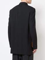 Thumbnail for your product : Comme des Garcons Homme Plus mandarin collar jacket animal print pockets