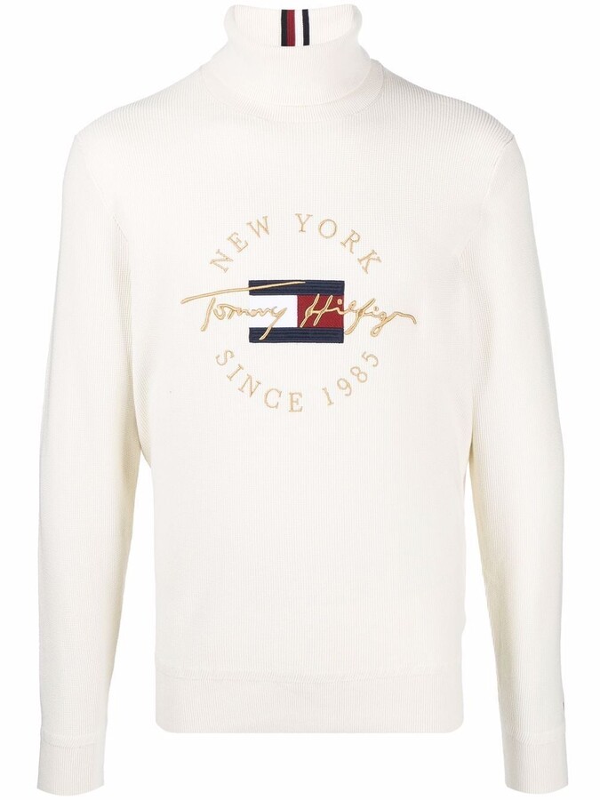Tommy Hilfiger Embroidered Roll Neck Jumper - ShopStyle Sweatshirts &  Hoodies