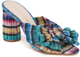 Thumbnail for your product : Loeffler Randall Penny Pleated Metallic Slide Sandals