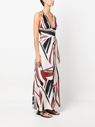 BA&SH Joas abstract-pattern maxi dress