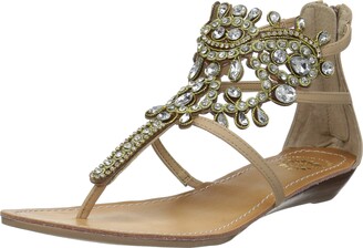 yellow box gateway wedge sandal