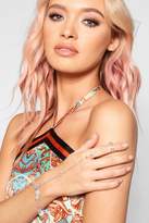 Thumbnail for your product : boohoo Coin Trim Hand Harness