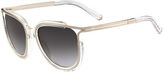 Thumbnail for your product : Chloé Jayme Gradient Metal Cat-Eye Sunglasses