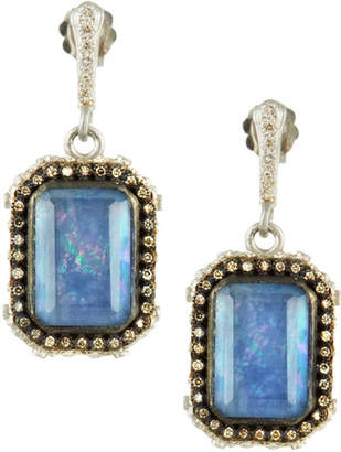 Armenta New World Blue Sapphire Triplet Earrings with Diamonds