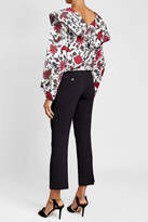 Thumbnail for your product : Diane von Furstenberg Printed Ruffle Blouse with Cotton