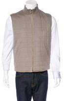 Thumbnail for your product : Loro Piana Suede-Trimmed Cashmere Vest