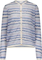 Thumbnail for your product : Minnie Rose Italian Viscose Textured Cardigan - Blue