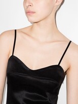 Thumbnail for your product : USISI SISTER Rebecca strip bustier slip dress