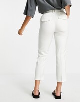 Thumbnail for your product : ASOS DESIGN tailored smart mix & match cigarette suit trousers in ivory
