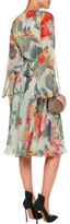 Thumbnail for your product : Matthew Williamson Flared Printed Silk-Chiffon Dress