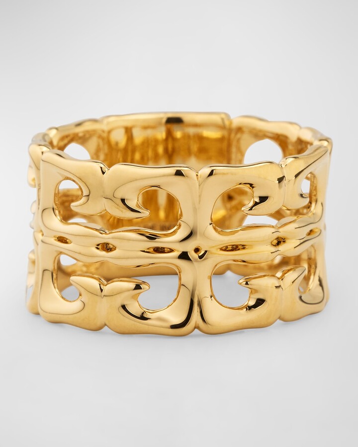 4G Liquid Golden Statement Ring