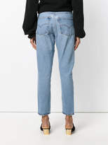 Thumbnail for your product : RE/DONE high rise cropped jeans