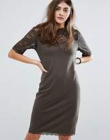 Thumbnail for your product : B.young 3/4 Sleeve Lace Shift Dress