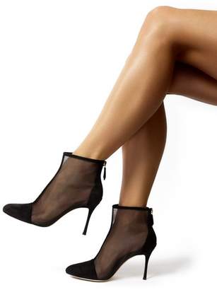 Marion Parke Dolby | Suede Mesh Stiletto Bootie